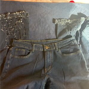Men’s Distressed Black Jeans